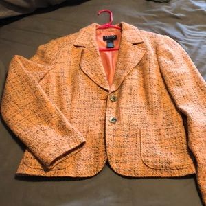 Axcess by Liz Claiborne Pink Tweed Blazer
